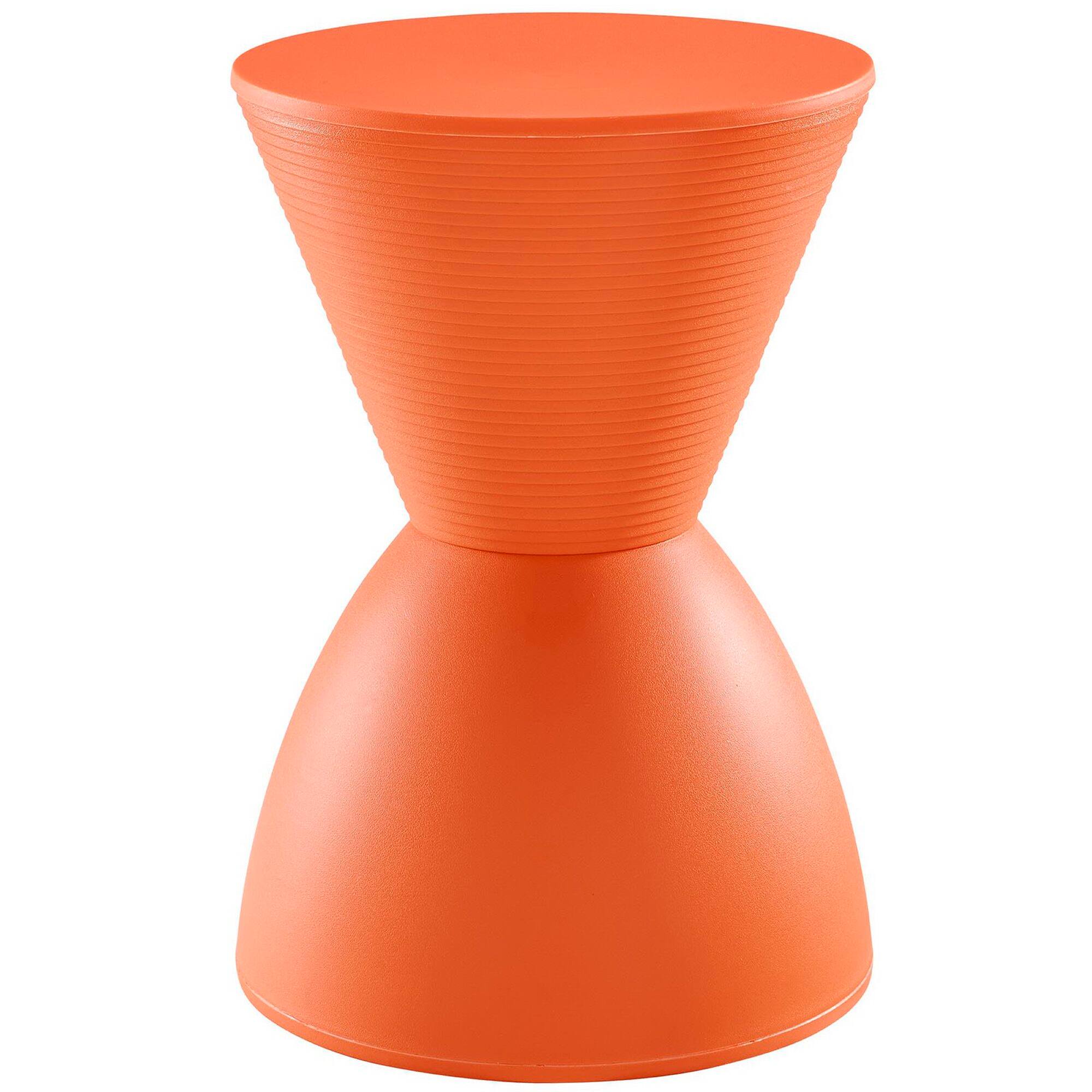 Left. Modway - Haste Backless Stool by Modway - Orange.