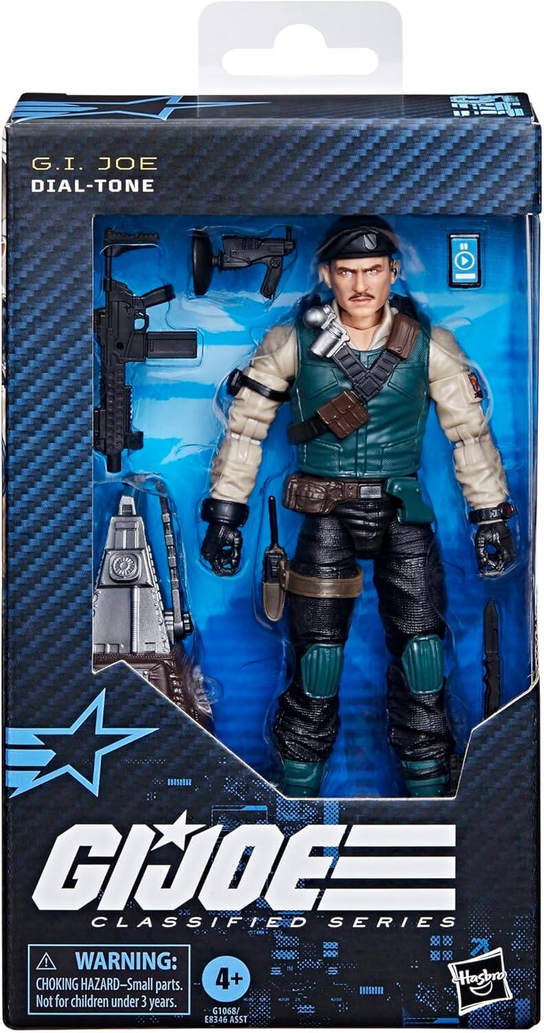G.I. JOE DIAL-TONE  
G.I. JOE = CLASSIFIED SERIES  

WARNING: CHOKING HAZARD - Small parts. Not for children under 3 years.  

4+  
Hasbro  
G1068 / E8346 ASST