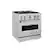 Angle. ZLINE - 30” Classic Gas Range with 4 Burner Cooktop and Convection Oven (CGR30) - Stainless Steel.