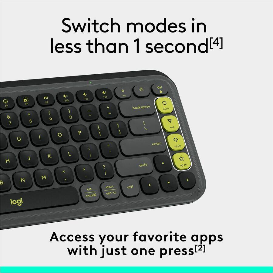 Switch modes in less than 1 second[4]  
Access your favorite apps with just one press[2]