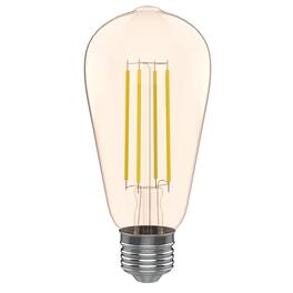 VIRIBRIGHT - ST19 LED Bulb, Filament, Energy Star, Amber – 2200K - Warm White