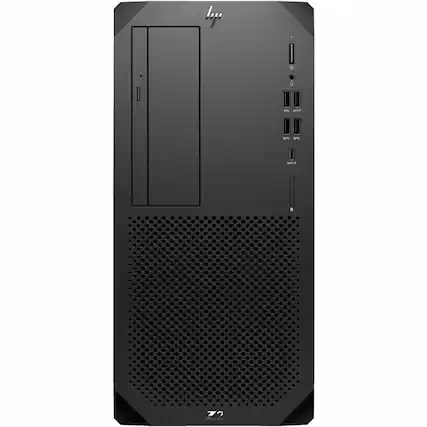 Front. HP - HP Z2 G9 Workstation - 1 Core i7 14th Gen i7-14700 - 32 GB - 1 TB SSD - Tower - Black - Smart Buy - Intel W680 Chip - Black.