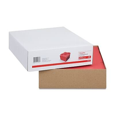 Alt View 4. Staples - Staples Reinforced File Folders, 1/3-Cut Tab, Letter Size, Red, 100/Box (ST508978-CC) - Red.