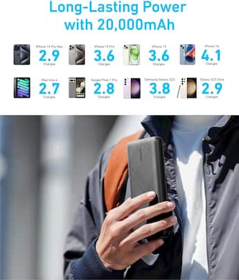 Anker Portable Charger,25 Power Bank (PowerCore Essential 20K Anker Portable Charger,25 Power Bank (PowerCore Essential 20K