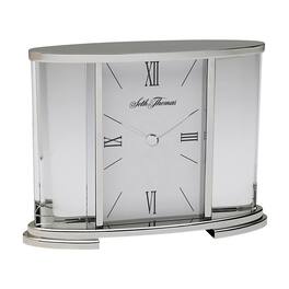 Seth Thomas - Glass Carriage Table Clock - Silver