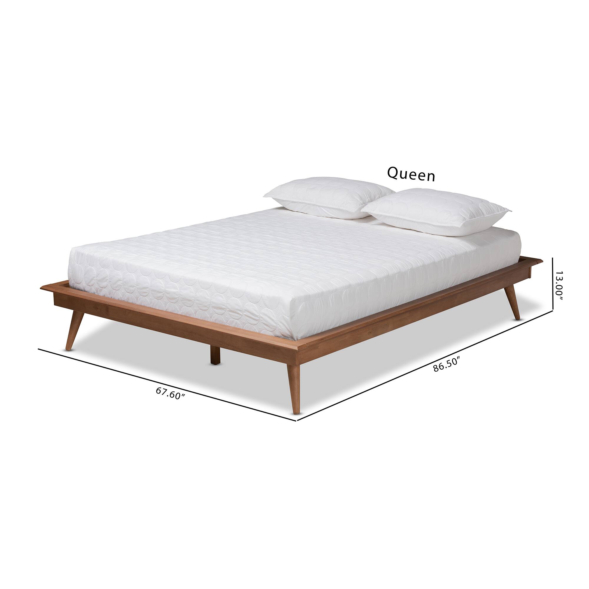 Baxton Studio Karine Mid Century Modern Walnut Brown Finished Wood ...