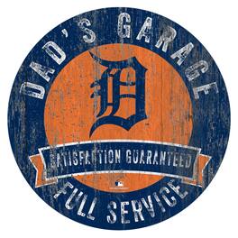 Fan Creations - Detroit Tigers 12" x 12" Dad's Garage Sign - Multicolor