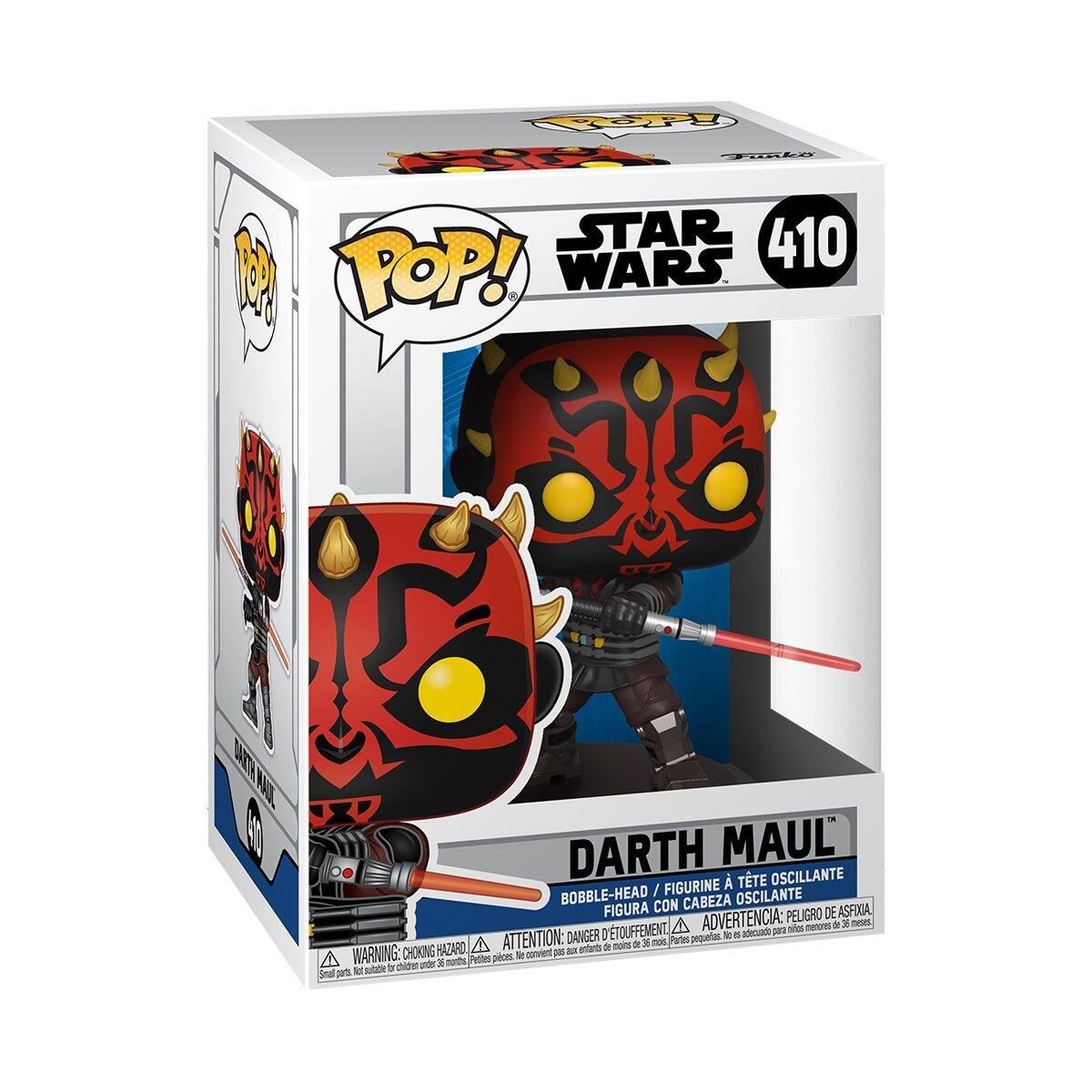 T K STAR WARS 410 M POP! DEL NA 0 DARTH MAUL TTE OSCILANTE BOBBLE-HEAD / FIGURINE OSCILANTE FIGURA CON CABEZA ASFIXA, ADVERTENCIA: PELIGRO DE A ness de 3 neses D'TOUFFEMENT adecuado 3e -ce DANGER pequertas d i HAZARD A ATTENTION: etrans de nom de 3 moe Pates WARNING: CHOKING Peo pces M convent 58 chide - 1 nerts M autce Smal pem