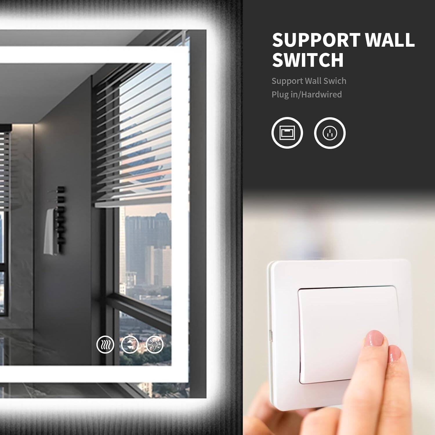 SUPPORT WALL SWITCH  
Support Wall Switch  
Plug in/Hardwired