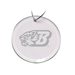 Jardine - Binghamton Bearcats 3'' Glass Round Ornament - Multicolor