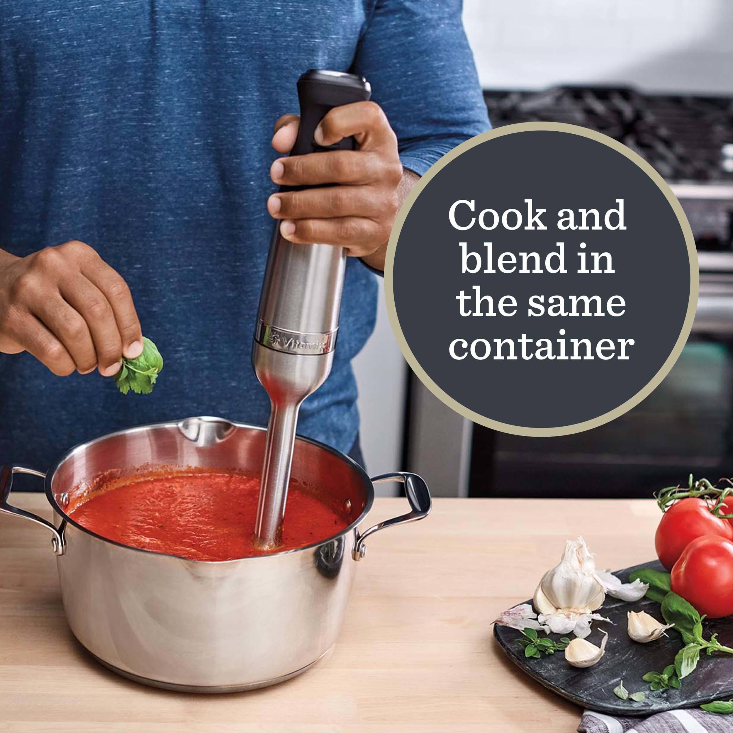 Cook and blend in the same container