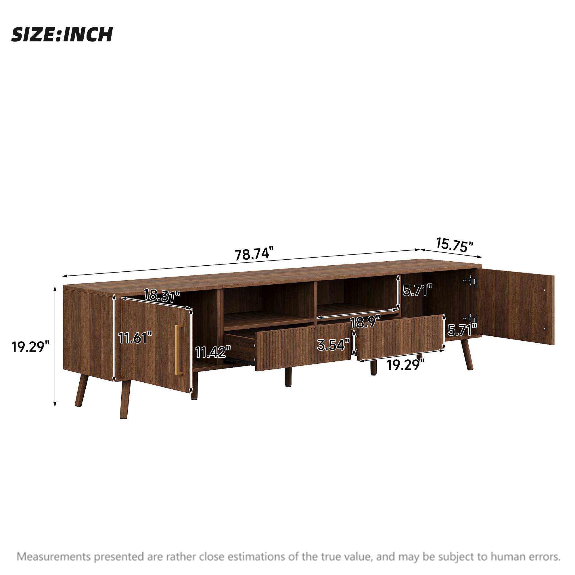 SIZE: INCH

78.74"
15.75"
19.29"
18.31" 11.61" 11.42"
5.71" 18.9" 5.71" 3.54" 19.29"

Measurements presented are rather close estimations of the true value, and may be subject to human errors.