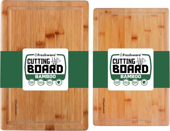 Freshware CUTTING BOARD BAMBOO
FOOD SAFE
100% NATURAL
ECO FRIENDLY
