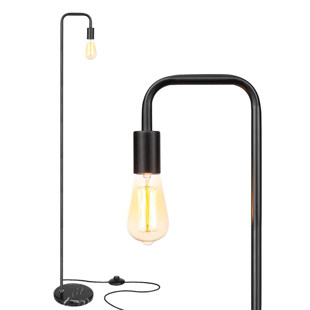 Oumilen - 64" Industrial Floor Lamp with Marble Base