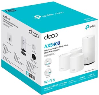 TP Link Deco AX5400 Wi Fi 6 Indoor/Outdoor Whole Home Mesh System TP Link Deco AX5400 Wi Fi 6 Indoor/Outdoor Whole Home Mesh System