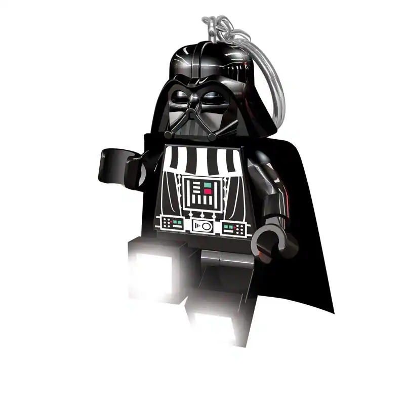 Front. LEGO - Star Wars Plastic Multicolored Darth Vader Keychain Light.
