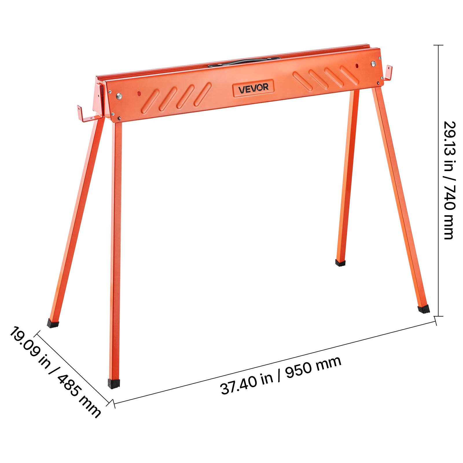 VEVOR

29.13 in / 740 mm

19.09 in / 485 mm

37.40 in / 950 mm