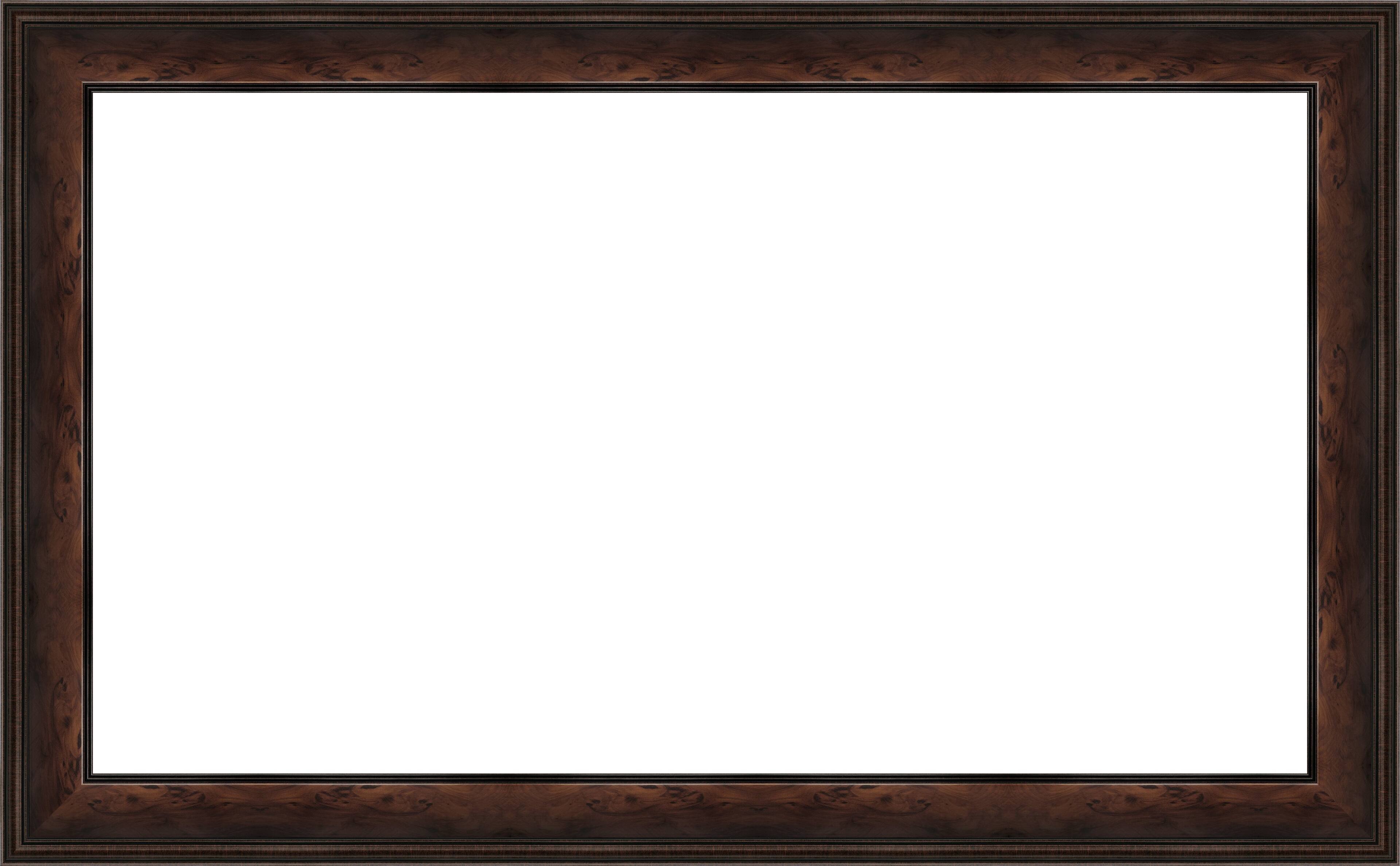 Alt View 15. Deco TV Frames - Premiere Bezel for Samsung the Frame TV - 85" - Burlwood.