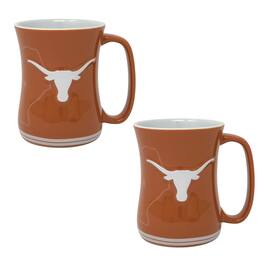 Indigo Falls - Texas Longhorns 16oz. Sculpted Barista Mug Two-Pack - White