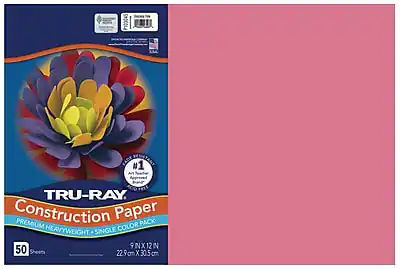 TRU-RAY
Construction Paper
Premium Heavyweight Single Color Pack
9" x 12"
50 Sheets
22.9 cm x 30.5 cm
#1
Super