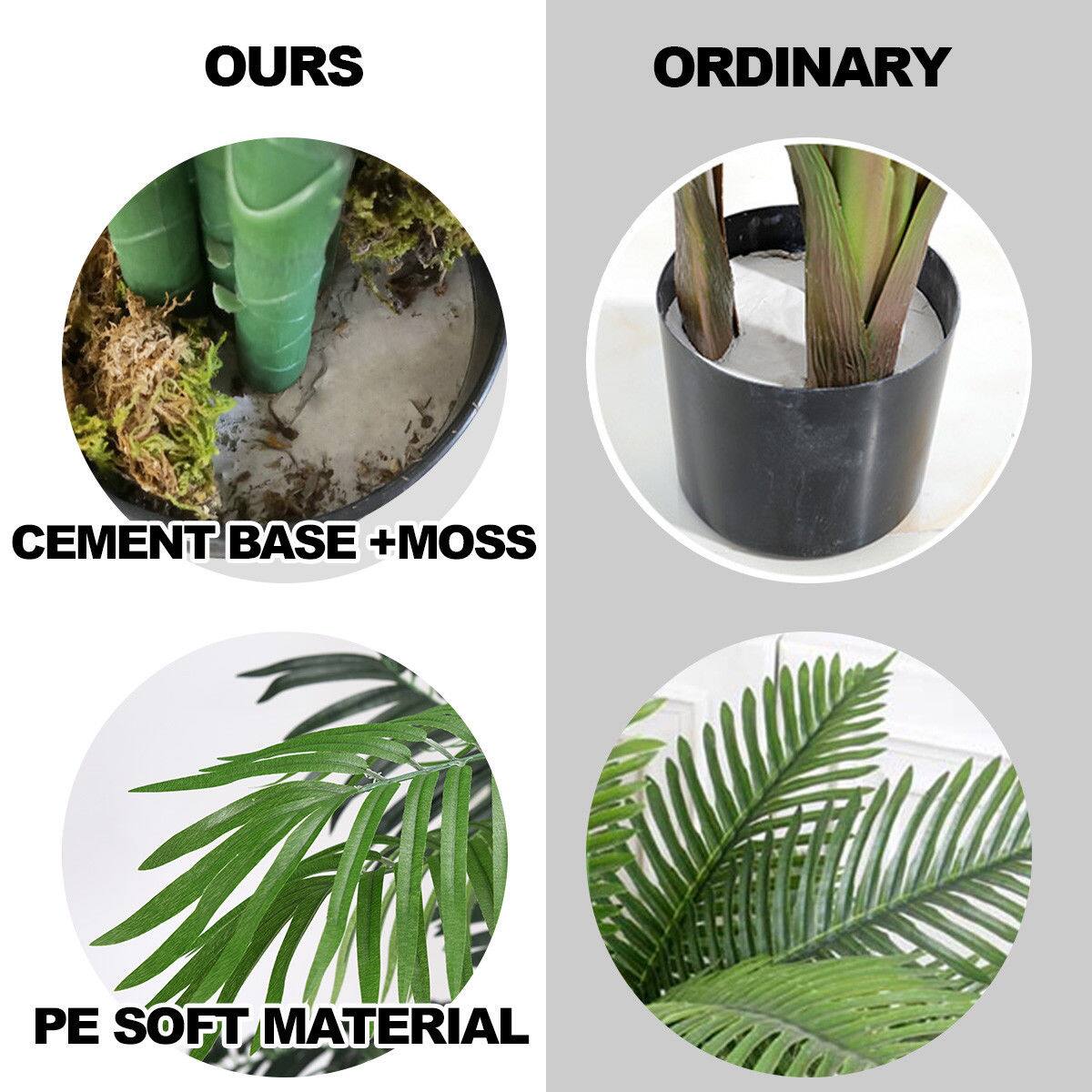The corrected text is:

"OURS ORDINARY CEMENT BASE + MOSS PE SOFT MATERIAL"