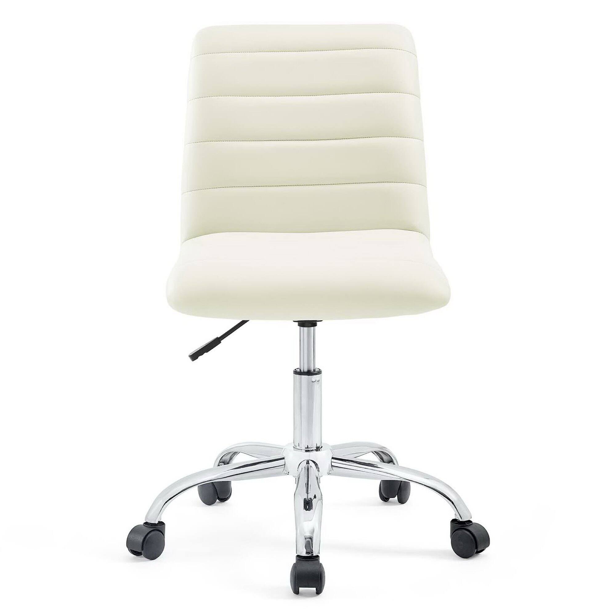 Back. Modway - Ripple Armless Mid Back Vinyl Office Chair by Modway - White.
