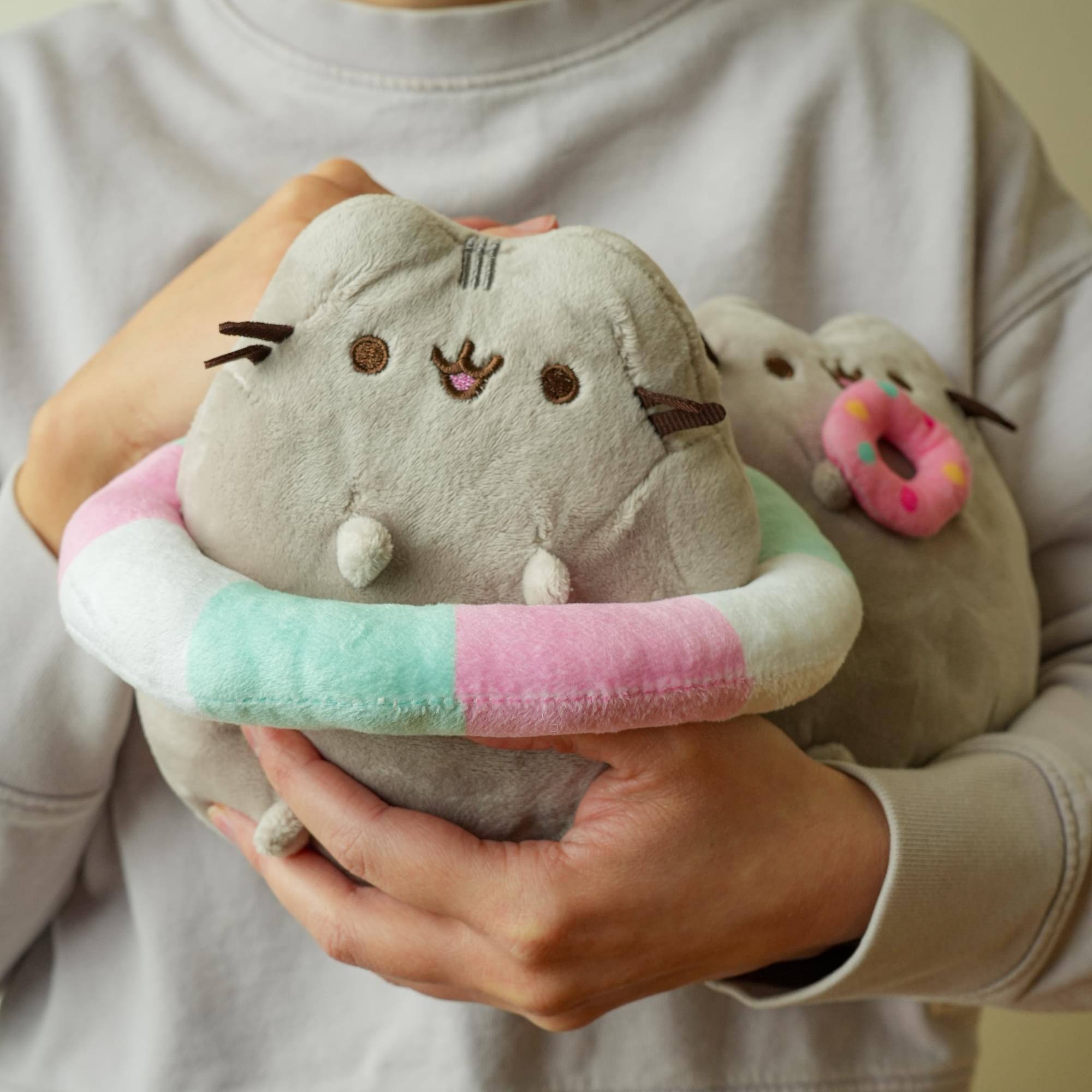 Alt View 5. Fiesta - Pusheen 6.5 Inch Plush | Pusheen with Floatie - Multi-Color.