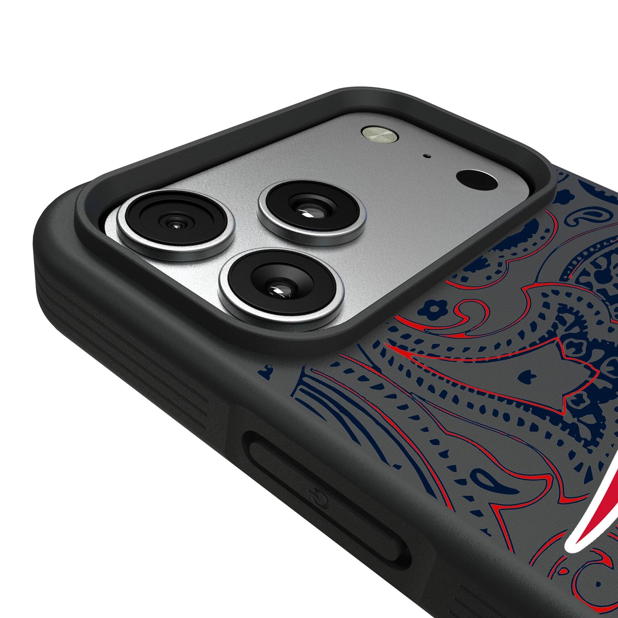 Alt View 2. Keyscaper - iPhone Paisley Design Bump Case - 15 Plus - Multicolor.