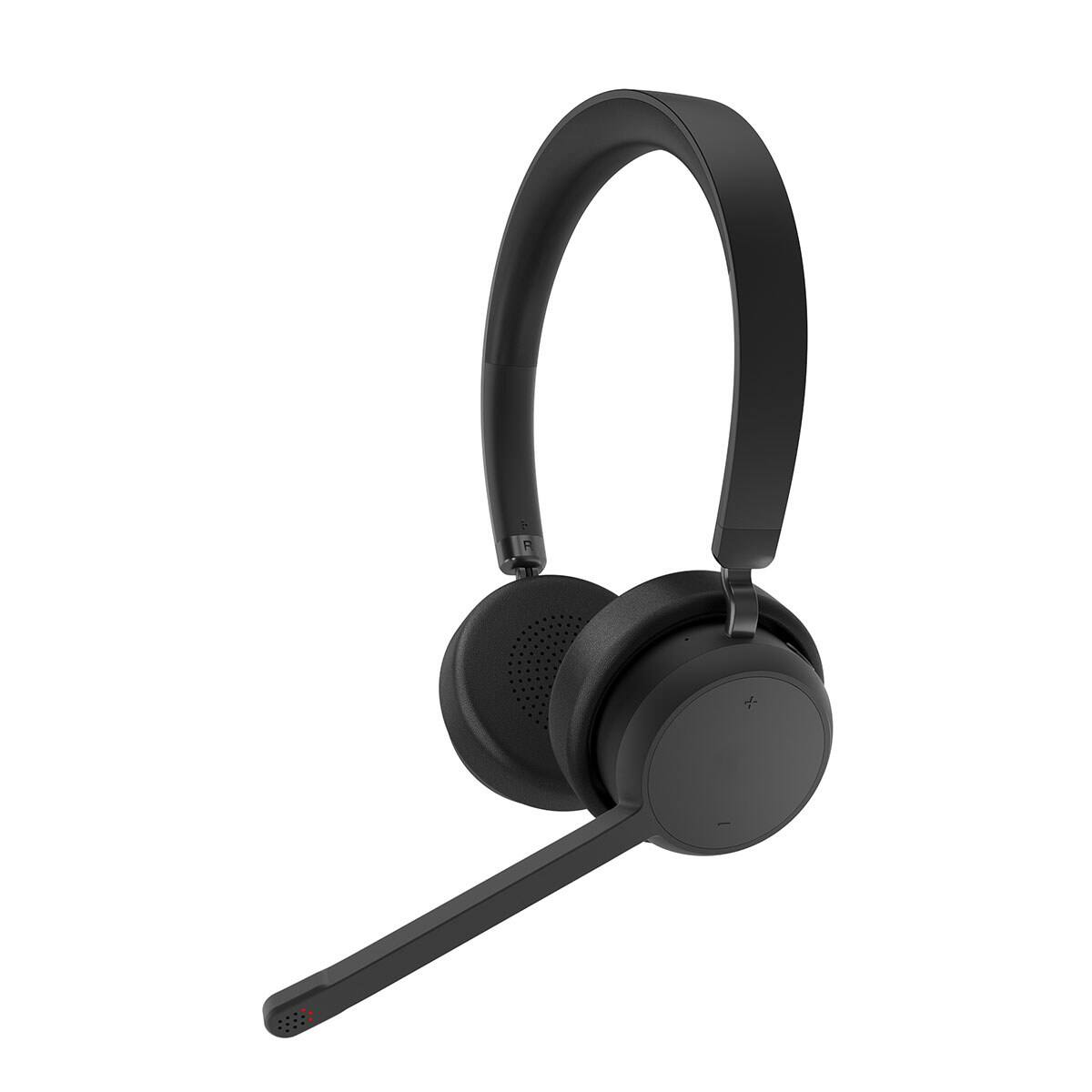 Alt View 2. Lenovo - Lenovo Wireless Closed-Back On-Ear Stereo Headset - Black.