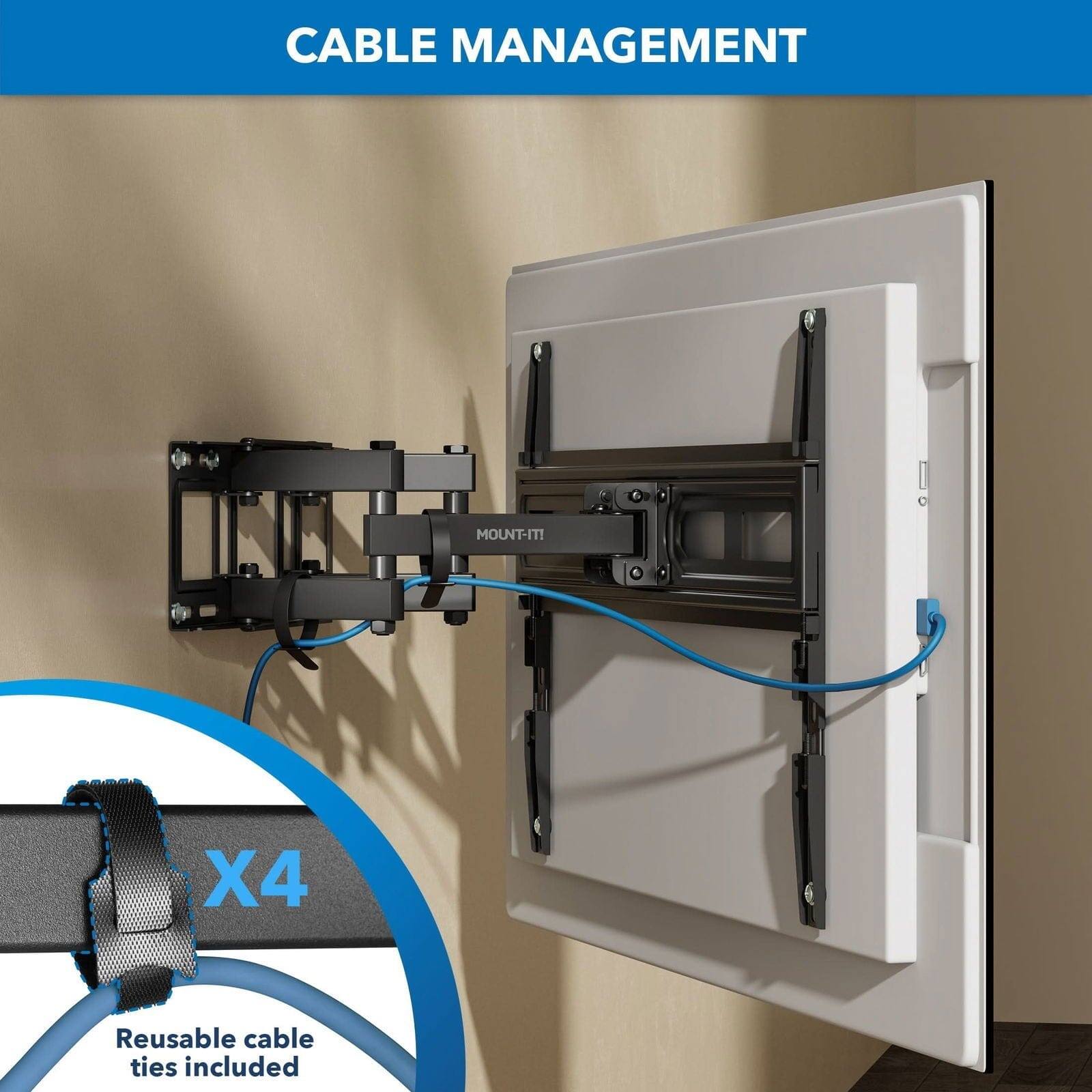CABLE MANAGEMENT MOUNT-ITI X4 Reusable cable ties included