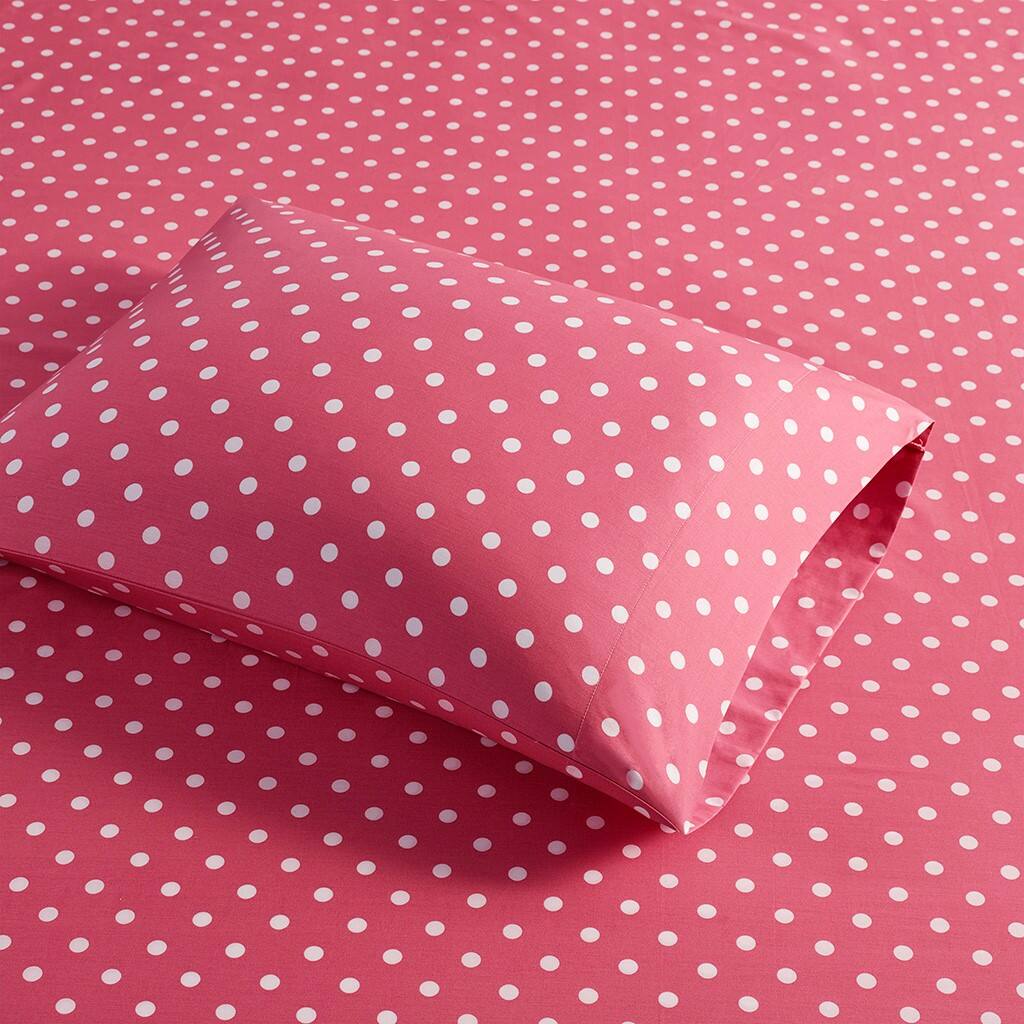 Alt View 2. Gracie Mills - Gracie Mills Bode 100% Cotton Sheet Set for Kids - Dark Pink.