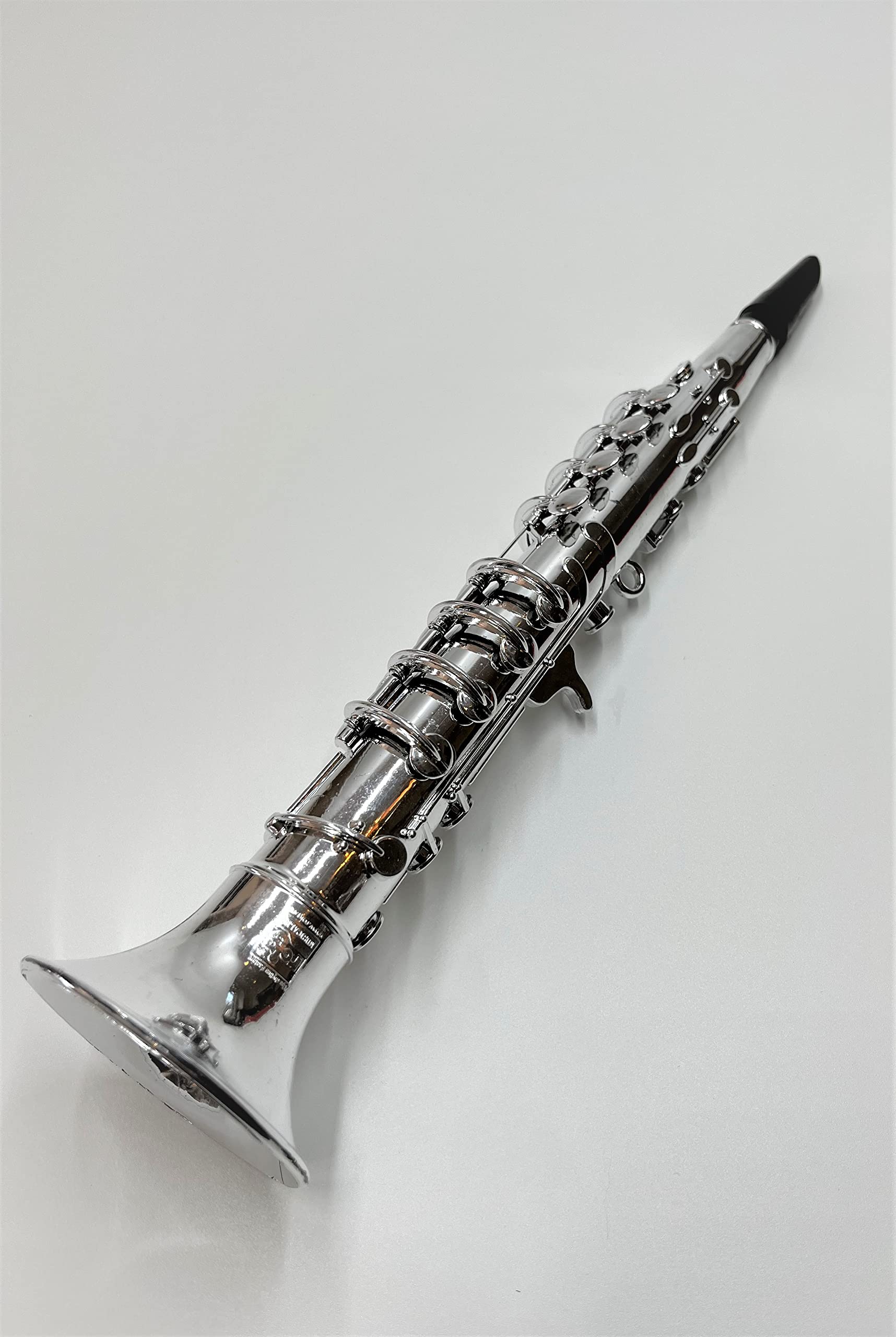 Back. KSM Toys - My First Toy Clarinet for Kids in Silver Finish with Standard Keys is a Great Learning Kid Toy Instrument and Teaching T - Silver.