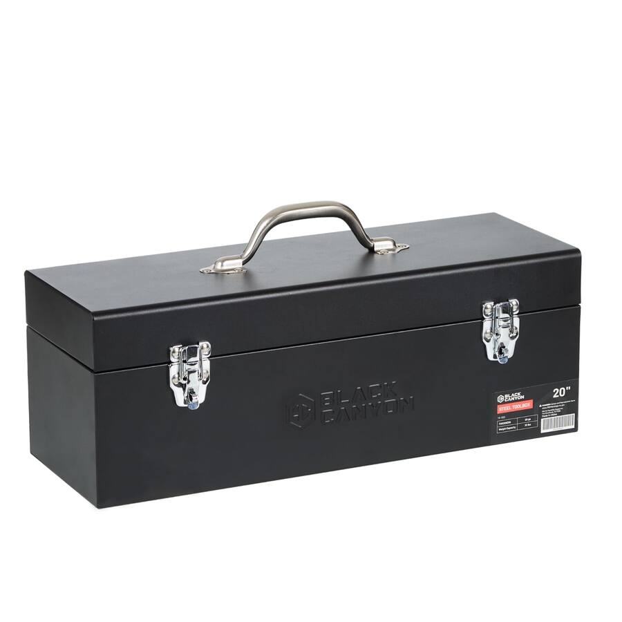 Padlockable Box Fabibe 20 Inch Steel Tool Box Metal Carbon Portable&padlockable Sturdy ...