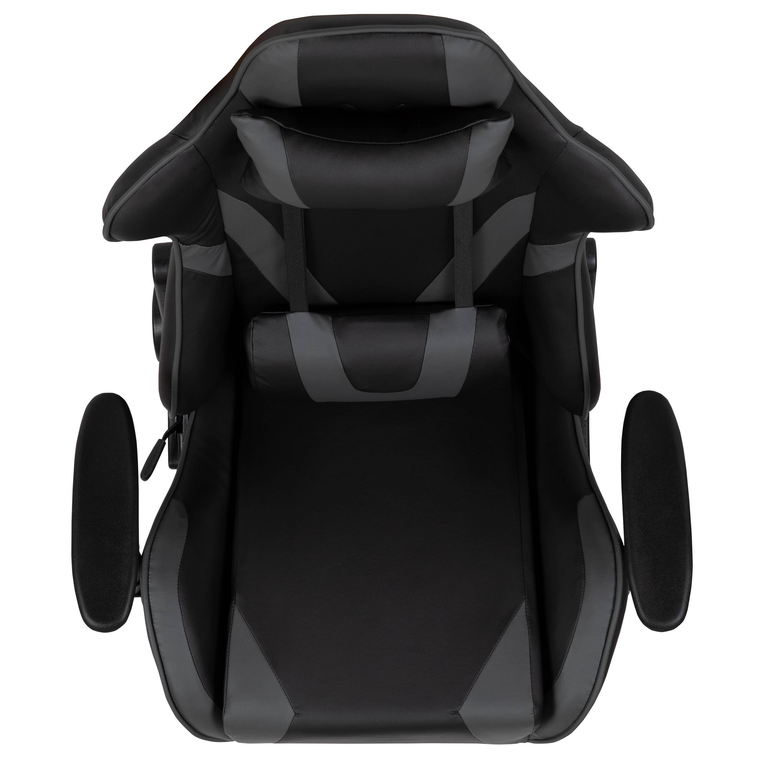 Alt View 8. Emma + Oliver - Z200 Gaming Chair Racing Office Ergonomic Computer PC Chair with Reclining Back - Gray.