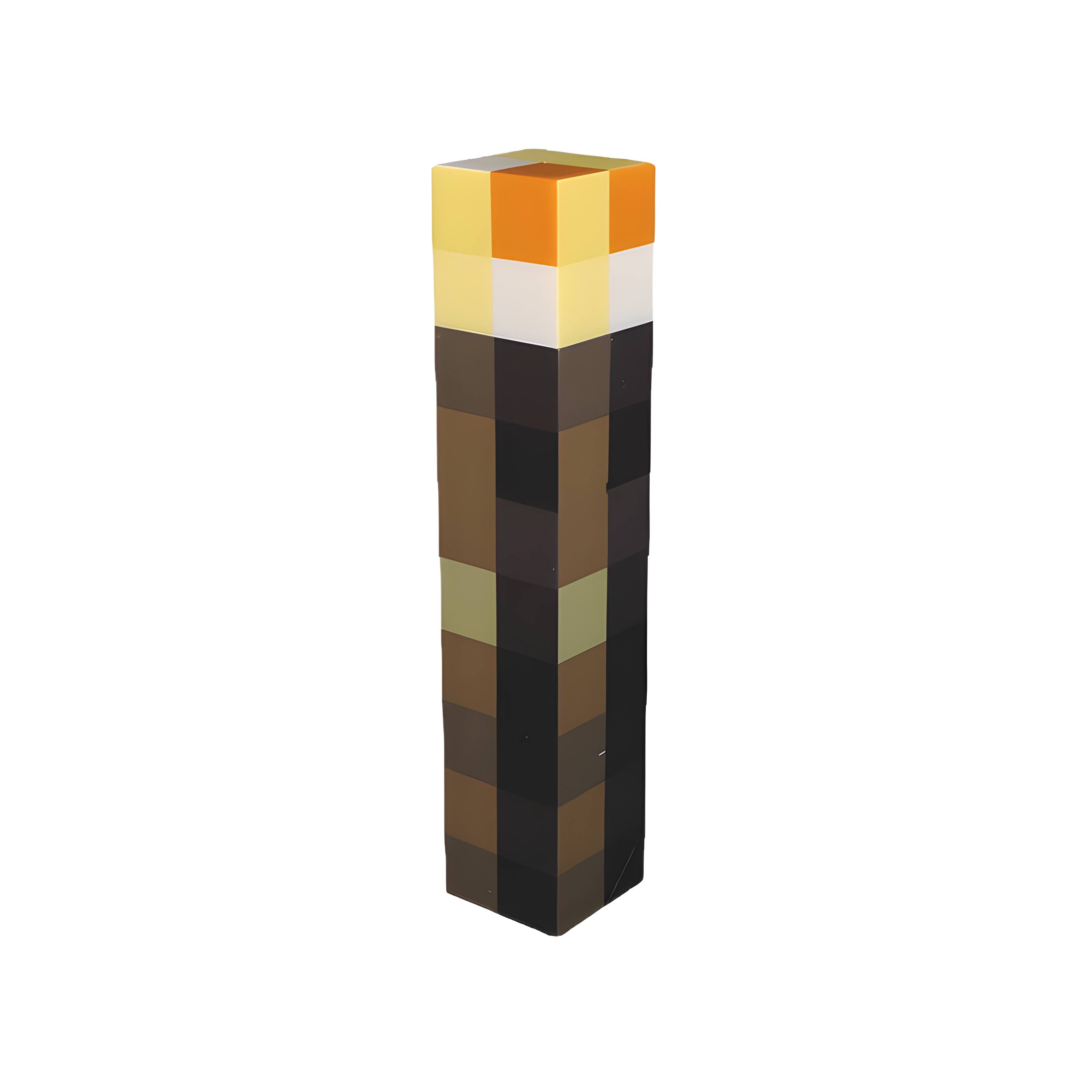 Front. Cluzine - Minecraft Torch LED Night Light, Voice-Controlled with Dual Modes for Gaming Room & Bedroom.