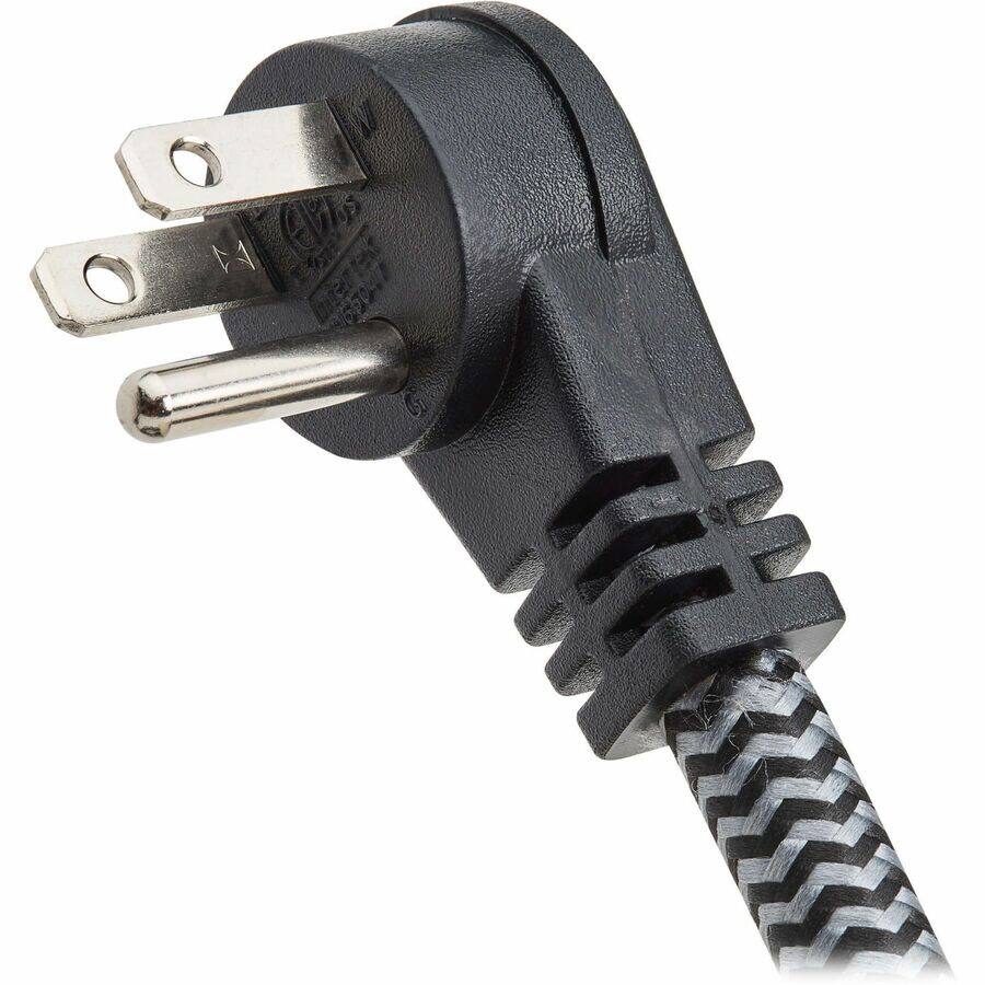 Alt View 1. Tripp Lite - Eaton Tripp Lite Series Protect It! 6-Outlet Surge Protector - 5-15R Outlets, 1200 Joules, 20 ft. (6.1 m) Braided Cord - Black.