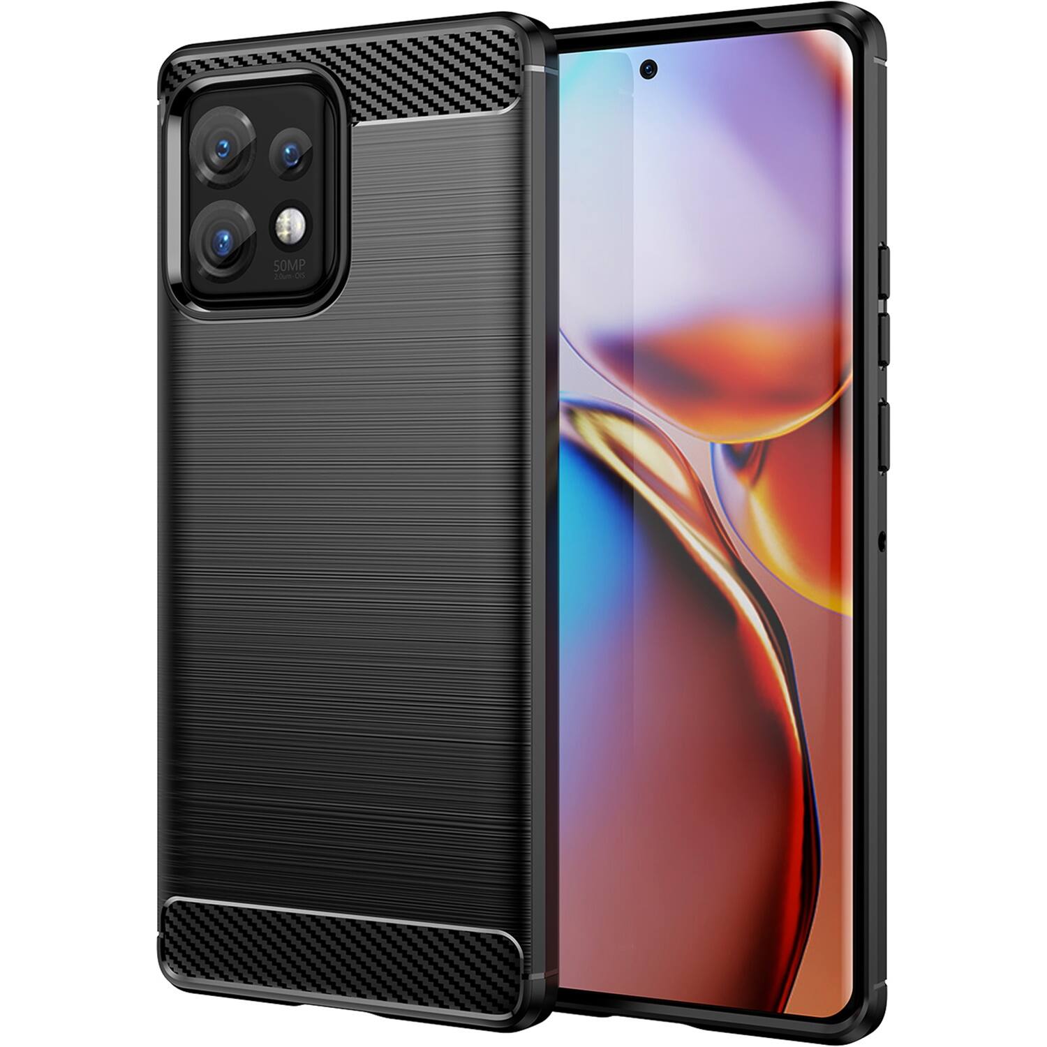 Alt View 11. SaharaCase - Anti-Slip Series Case for Motorola Edge+ (2023) - Black.