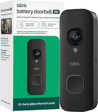 blink battery doorbell 2K+
Battery Powered | Required Sync Module Not Included
Head-to-Toe 2K View
Long-Lasting Battery Life
Battery life is based on default settings. Battery life will vary based on device settings, use, and environmental factors.
Color Vision in low light
Capture vivid color video in low ambient light for clear, around-the-clock peace of mind.
Two-way audio with noise cancellation
Enjoy clear, natural conversations with visitors at your doorstep as if you were there.
2K clarity plus enhanced audio