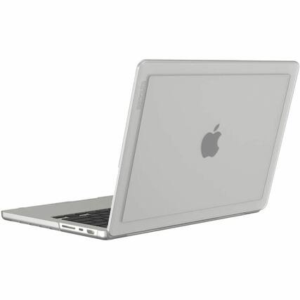 Front. Incase - Incase Edge Hardshell Case with Makrolon for 14-inch MacBook Pro (M1-M4, 2021-2024) - For Apple MacBook Pro - Clear - Gray/Clear.