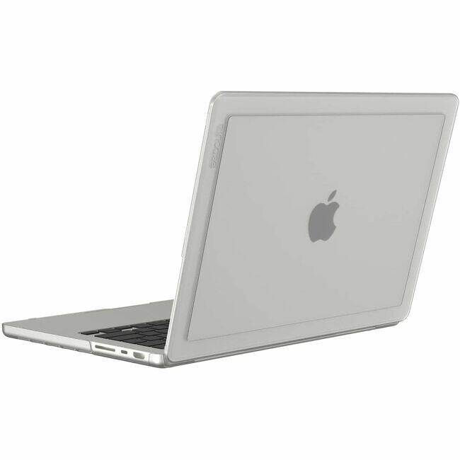 Front. Incase - Incase Edge Hardshell Case with Makrolon for 14-inch MacBook Pro (M1-M4, 2021-2024) - For Apple MacBook Pro - Clear - Gray/Clear.