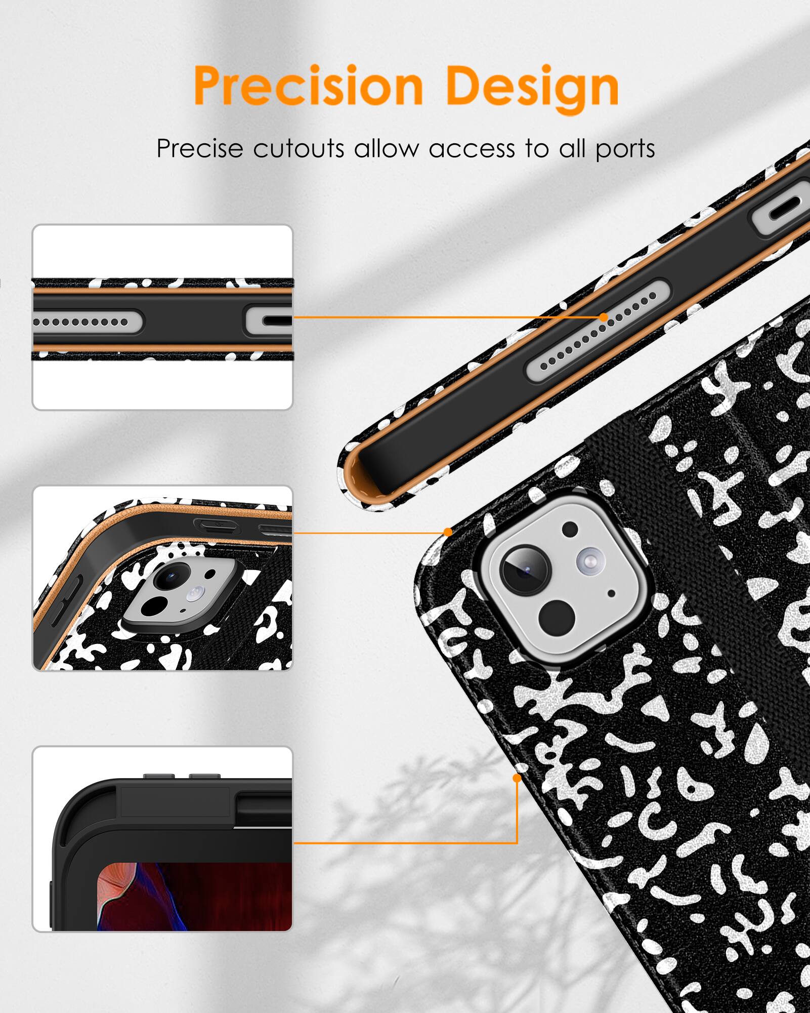 Precision Design  
Precise cutouts allow access to all ports