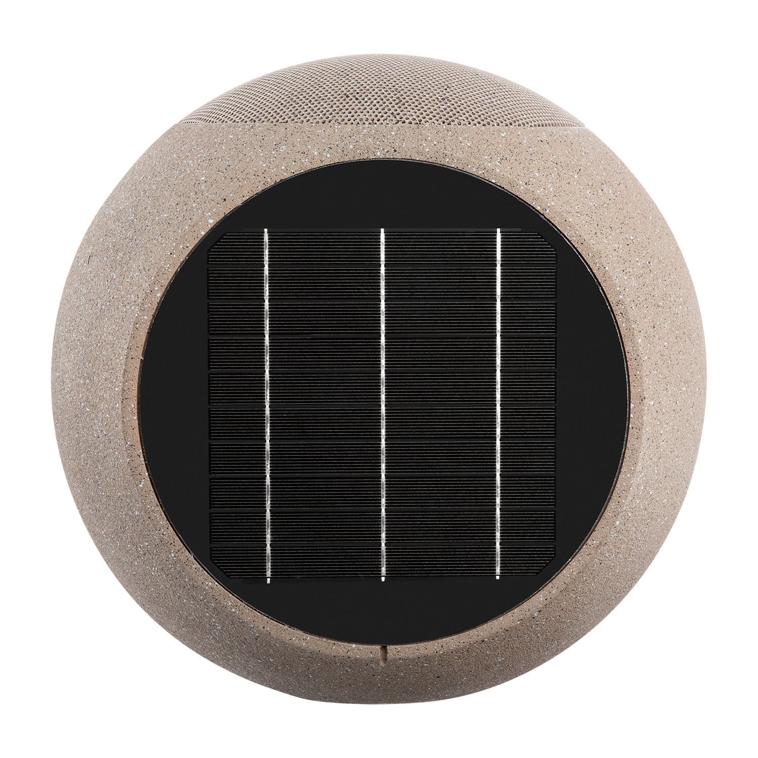 Alt View 5. Victrola - Victrola Zen Outdoor Bluetooth Solar Speaker - Stone.