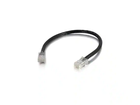 Front. Cables to Go - C2G 04122 Cat6 Cable - Non-Booted Unshielded Ethernet Network Patch Cable, Black (35 Feet, 10.66 Meters).