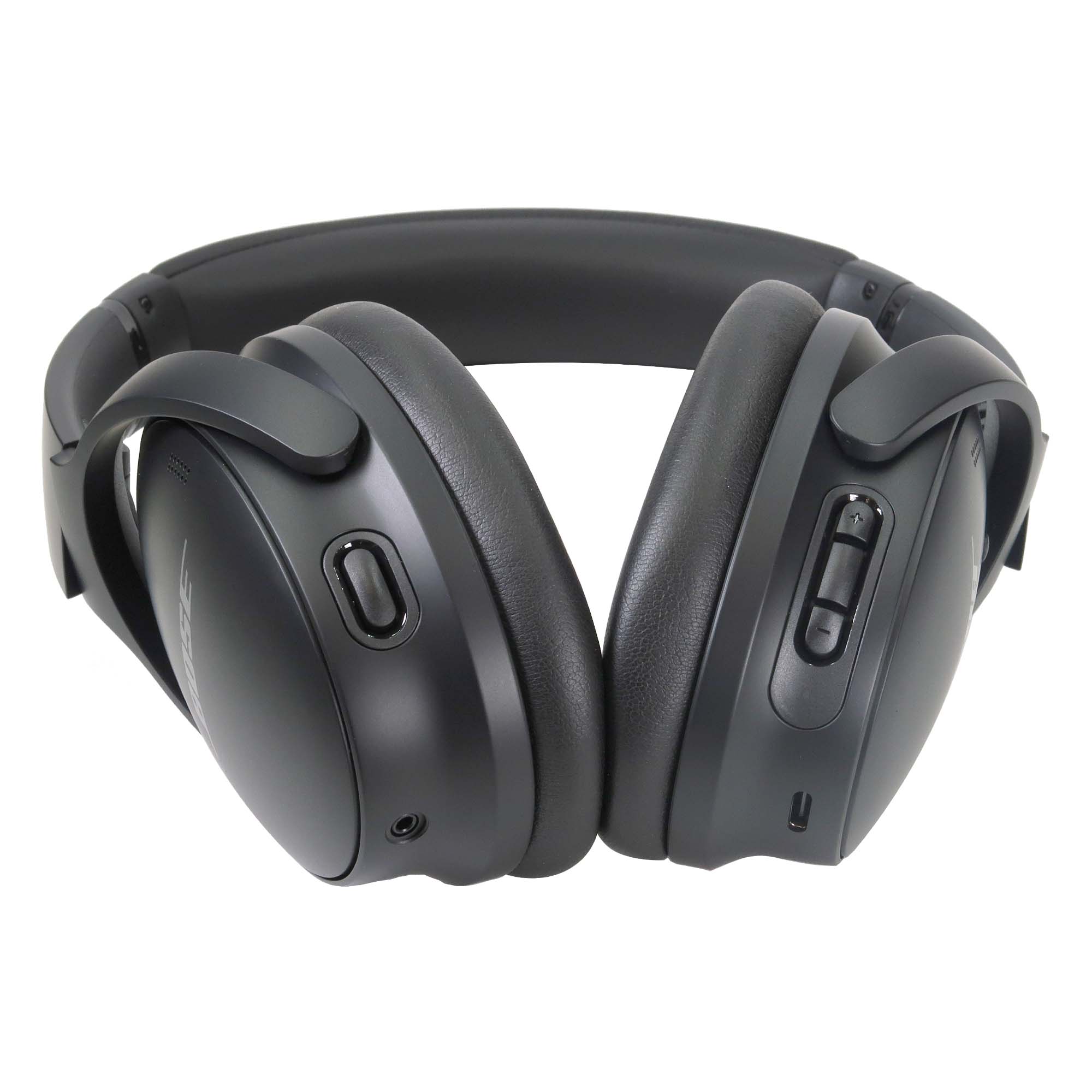 Back. Bose - Bose QuietComfort SC Wireless Over-Ear Active Noise Canceling Headphones (Black) 884367-0900 with Soft Case - Black.
