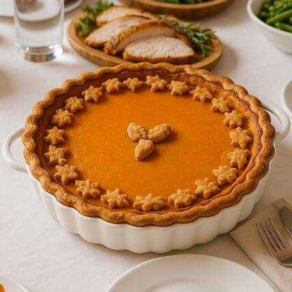 Front. PARKER SLATER - 10*2in Deep Ceramic Pie Pan With Handles For Quiche Tart Baking. Easy To Grip Lead-free. Casserole Lasagna Dish Thank....