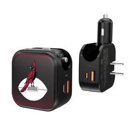 Keyscaper - Chicago Cardinals 2-in-1 USB A/C Charger - Black