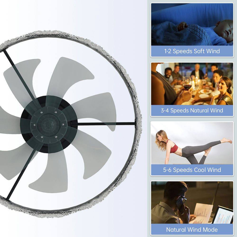 1-2 Speeds Soft Wind  
3-4 Speeds Natural Wind  
5-6 Speeds Cool Wind  
Natural Wind Mode