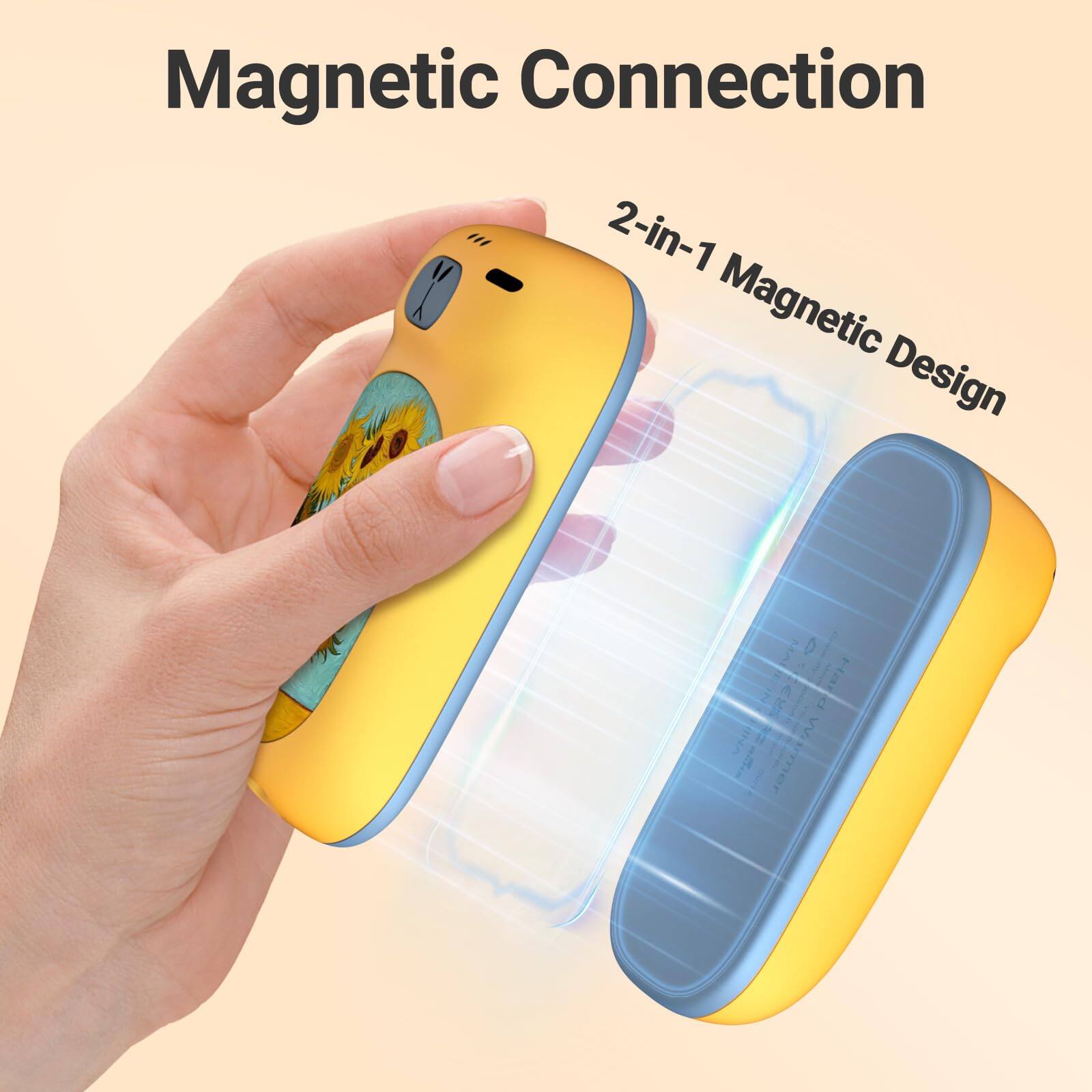 Magnetic Connection  
2-in-1 Magnetic Design