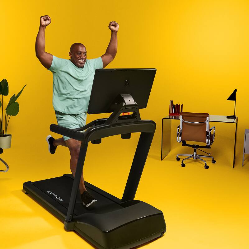Alt View 4. Aviron - Aviron Victory Treadmill with 22" HD Touchscreen. Access to Game-Based Workouts, Streaming, and Classes. - Black.