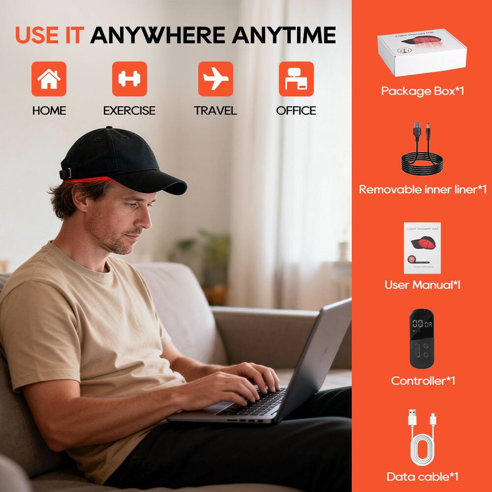 USE IT ANYWHERE ANYTIME

- HOME
- EXERCISE
- TRAVEL
- OFFICE

Package Box*1  
Removable inner liner*1  
User Manual*1  
Controller*1  
Data cable*1